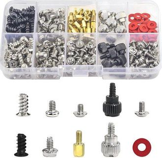No Brand Un Juego Completo De Tornillos Para Ordenador Que Contiene 228 Piezas, Apto Para Placas Base Y Unidades De Estado S&oacute;lido