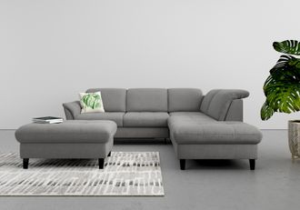Sit&more Ecksofa »Maggiore L-Form« wahlweise mit Kopfteilverstellung, Bettfunktion und Stauraum