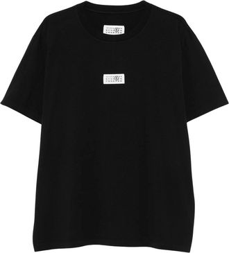 Maison Margiela Black Short-Sleeve Logo Patch T-Shirt