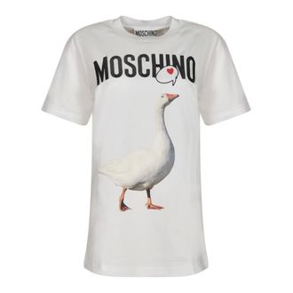 Moschino T-Shirts, female, White, Size: XS Moschino T-shirts and Polos