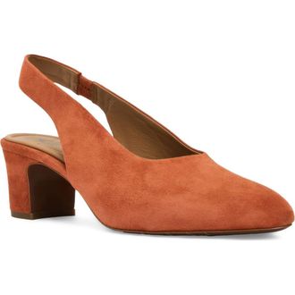 Aquatalia Trevi Slingback Pump in Terracotta Suede at Nordstrom, Size 10.5