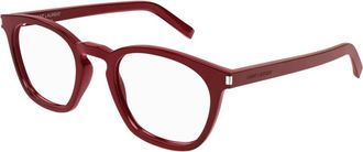 Saint Laurent Glasses, unisex, Red, Size: 50 MM Fashion Glasses SL 28 OPT