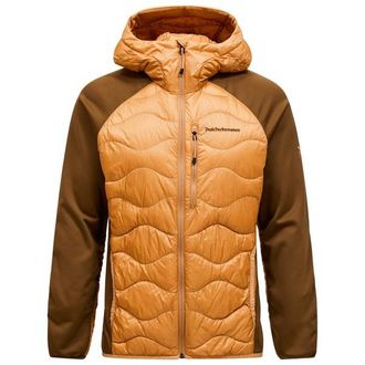 Peak Performance Helium Down Hybrid Hood Daunenjacke f&uuml;r Herren | braun/orange