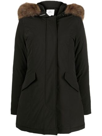 Woolrich Black Parka With Fur