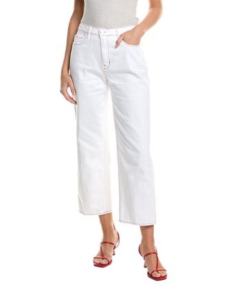 L'agence Lagence June Ultra High-Rise Blanc Crop Stovepipe Jean