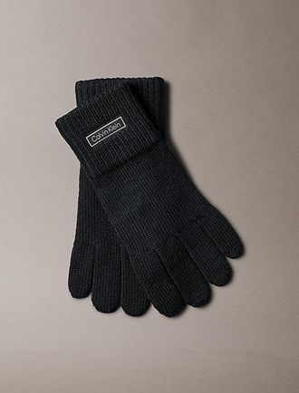Calvin Klein Touchscreen handschoenen van wol en kasjmier