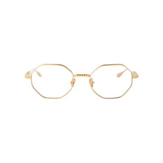 Valentino Garavani Glasses, female, Yellow, Size: 52 MM V-Stud Glasses