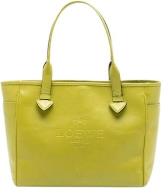 Loewe Pre-owned Tote Bags, female, Green, Size: ONE SIZE Pre-owned Tote Bag