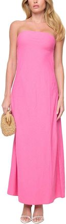 L*Space Spring In Love Linen-Blend Dress