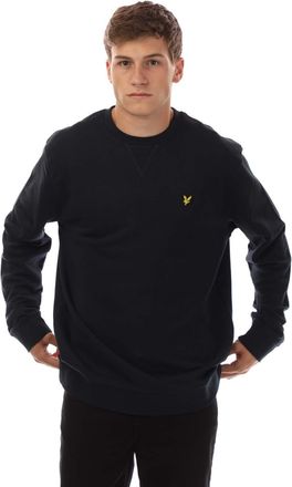 Lyle & Scott Heren Tartan Heritage Grafisch Sweatshirt (Marine)