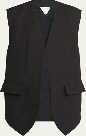 Bottega Veneta Open Front Structured Vest
