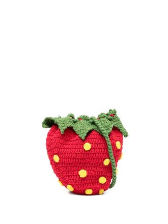 Sky High Farm strawberry crossbody bag - women - Organic Cotton - OS - Red