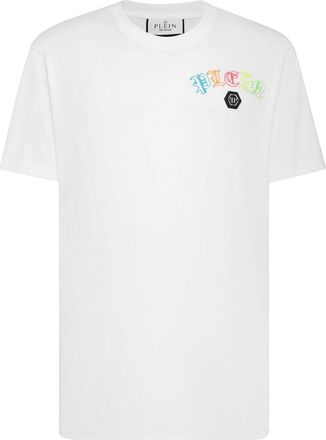 Philipp Plein Gothic Plein cotton T-shirt - men - Cotton - S - White