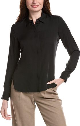 Theory Classic Fitted Silk Shirt