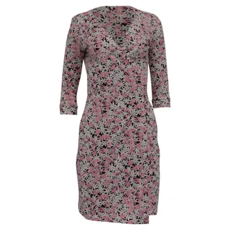 Diane Von F&uuml;rstenberg New Julian Two Garden Daisy Wrap Dress in Pink Cotton