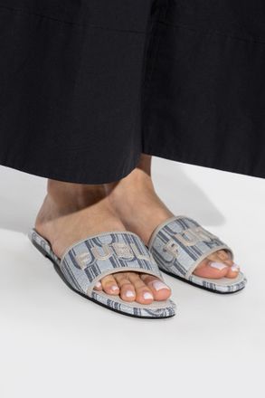 Furla Brezza Slides, Womens, Blue
