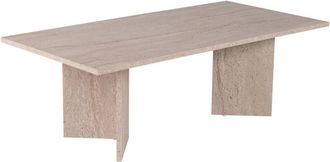 Concept Usine Mesa de centro rectangular con efecto travertino 119x60cm