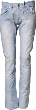 Dondup Cotton Stretch Straight Trouser Womens Jeans (Pre-Owned)