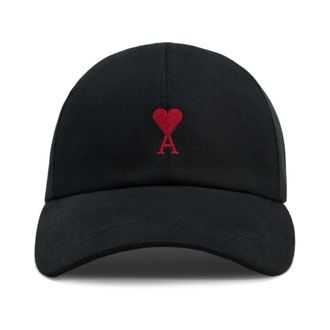 Ami Ami de Coeur Baseball Cap - Heren - Petten - Zwart - ONE Size - Katoen - Accessoires