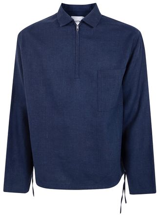 Arte Linen Quarter Zip Pullover