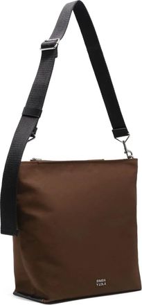 Bimba & Lola logo-lettering satchel bag - women - Polyester/Bovine Leather/Cotton - One Size - Green