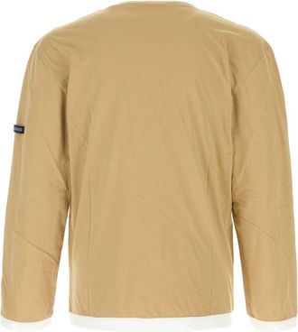 Namacheko Mens Beige Cotton T-Shirt Sandal Exterior