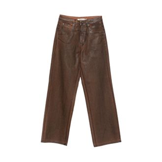Gestuz Straight Fit Jeans, female, Brown, W26, Jeans Gestuz