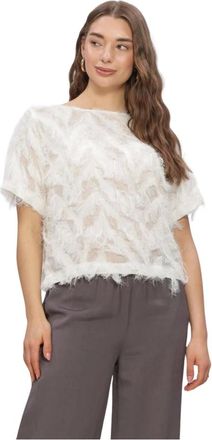 Selected Dames, Blouses & Shirts, Wit, Maat: XS Satijn