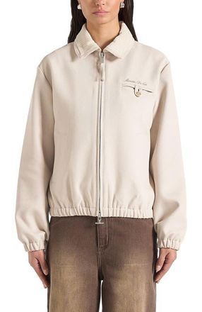 Mani&egrave;re De Voir Kilian Unisex Twill Signature Jacket in Beige at Nordstrom, Size Medium