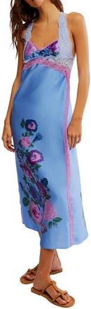 Free People Just Dreamy Nightgown in Blue Vista Combo at Nordstrom Rack, Size Medium