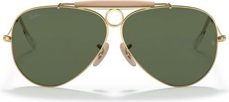 Ray-Ban Sunglasses Rb3138 W3401 Shooter Gold/Green G 15 Unisex