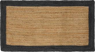 vidaXL Alfombra De &Aacute;rea Gris Oscuro 100 X 200 Cm Yute Vidaxl