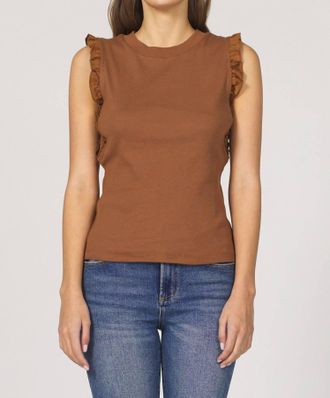 Dear John Denim Bridgette Top In Cappuccino