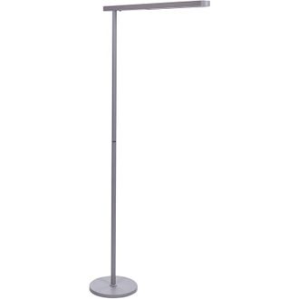 Beliani LED Floor Lamp PERSEUS Metal Silver