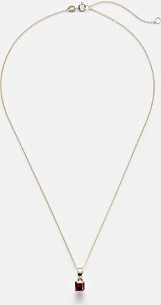 Stone and Strand Collana in oro 10kt con granato