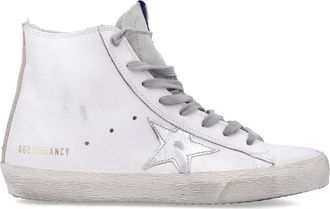 Golden Goose Francy Hoge Sneakers - Dames - Sneakers - Wit - 37 EU - Katoen - Schoenen