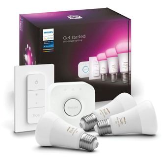 Philips Hue - Kit di avvio 3 lampadine connesse White e Color E27