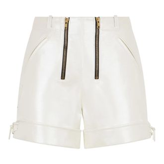 Philosophy di Lorenzo Serafini Short Shorts, female, White, XL, Leather Shorts
