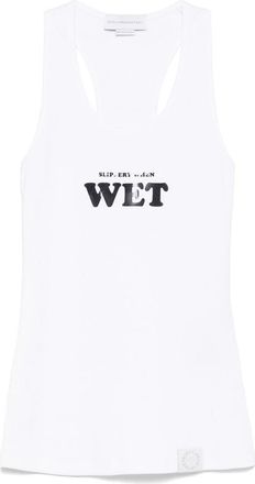 Stella McCartney Rubberised Slogan-print Tank Top