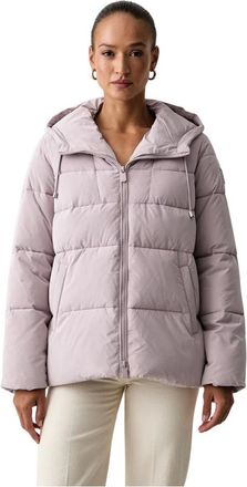 Pinko Giacca Trapuntata con Cappuccio - - Jackets - Donna - Viola - M
