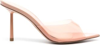Le Silla Gilda 90mm translucent sandals - women - Calf Leather/Calf Leather/Calf Leather/Rubber/Rubber/Rubber - 35.5 - Neutrals