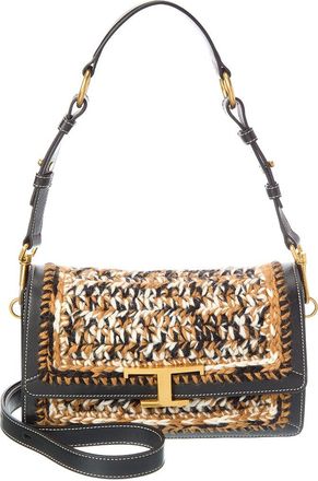 Tod's TodS T Timeless Leather & Crochet Shoulder Bag