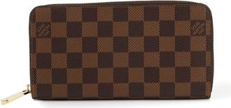Louis Vuitton Damier Canvas Ebene Damier Canvas Long Wallet (Bi-Fold) (Pre-Owned)