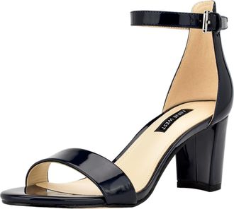 Nine West Pruce 3 Navy Patent WNPRUCE3-404 Womens