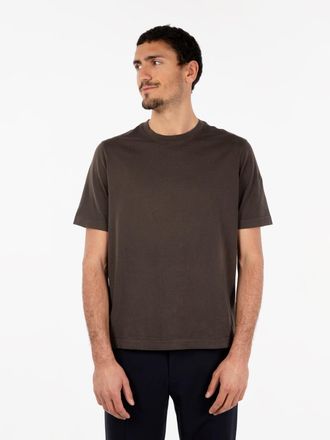FILIPPO DE LAURENTIIS T-shirt Jervin cotone caff&egrave;
