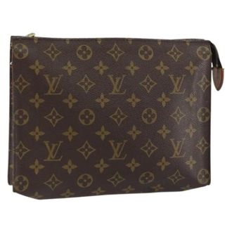 Louis Vuitton Pre-owned Clutches, female, Brown, Size: ONE SIZE Pre-owned Canvas Clutch