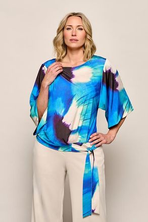 Mart Visser Miley Print Top Blauw / Multi Maxi