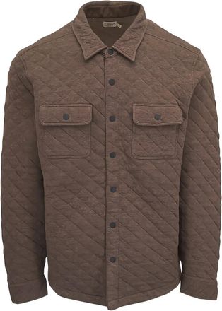 Faherty Giacca-camicia Epic trapuntata - Marrone