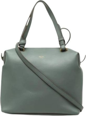 Celine Pre-owned Vintage Shoulder Bag - Dames - Vintage Handtas - Groen - ONE Size - Leer - Vintage