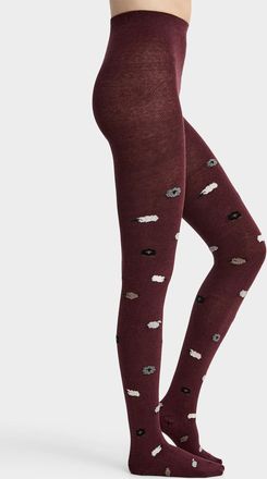 Simons Womens Sheep knit tights Exclusive collection from Italy
